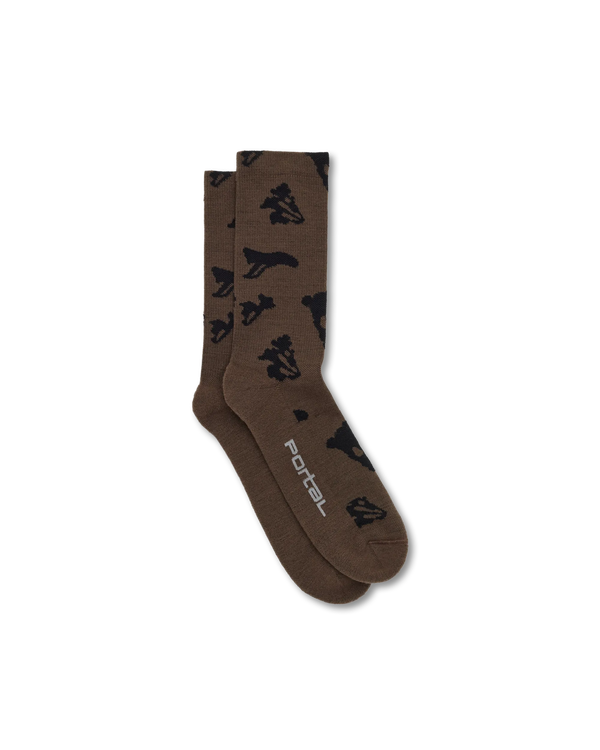 PORTAL RITUAL MERINO SOCK / SLATE BLACK