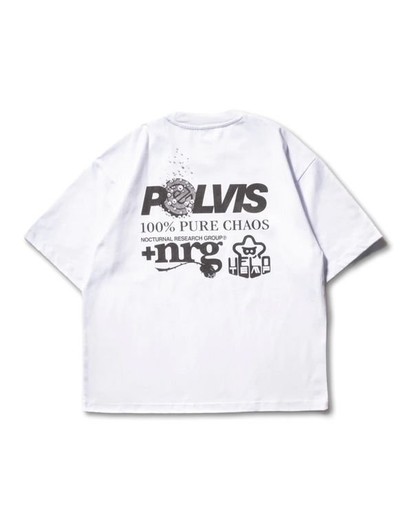 PELVIS x VELO TEMP|STAR POWER UP TEE - WHITE
