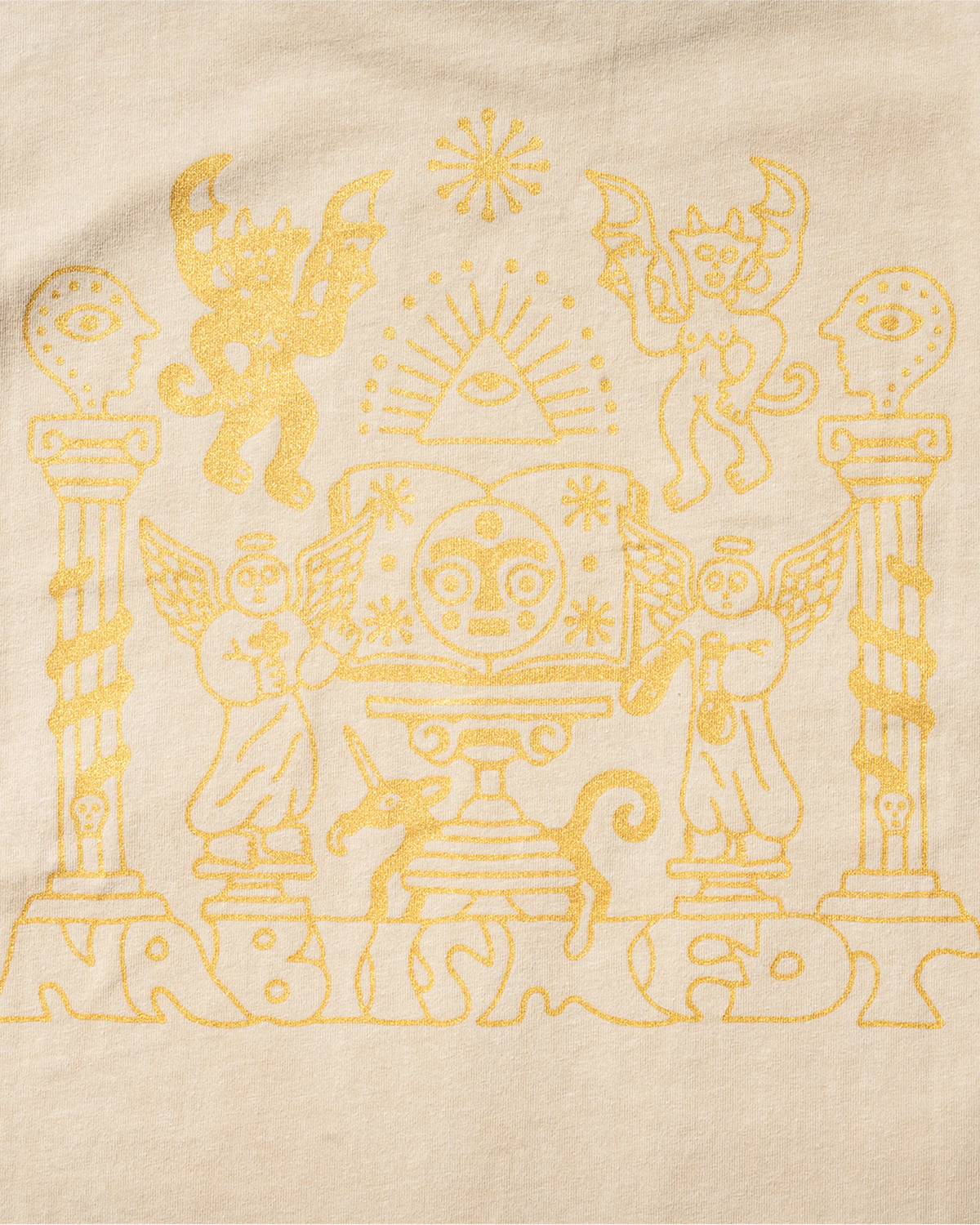 nabiis x MFDT - Acid Washed Tee / Sand