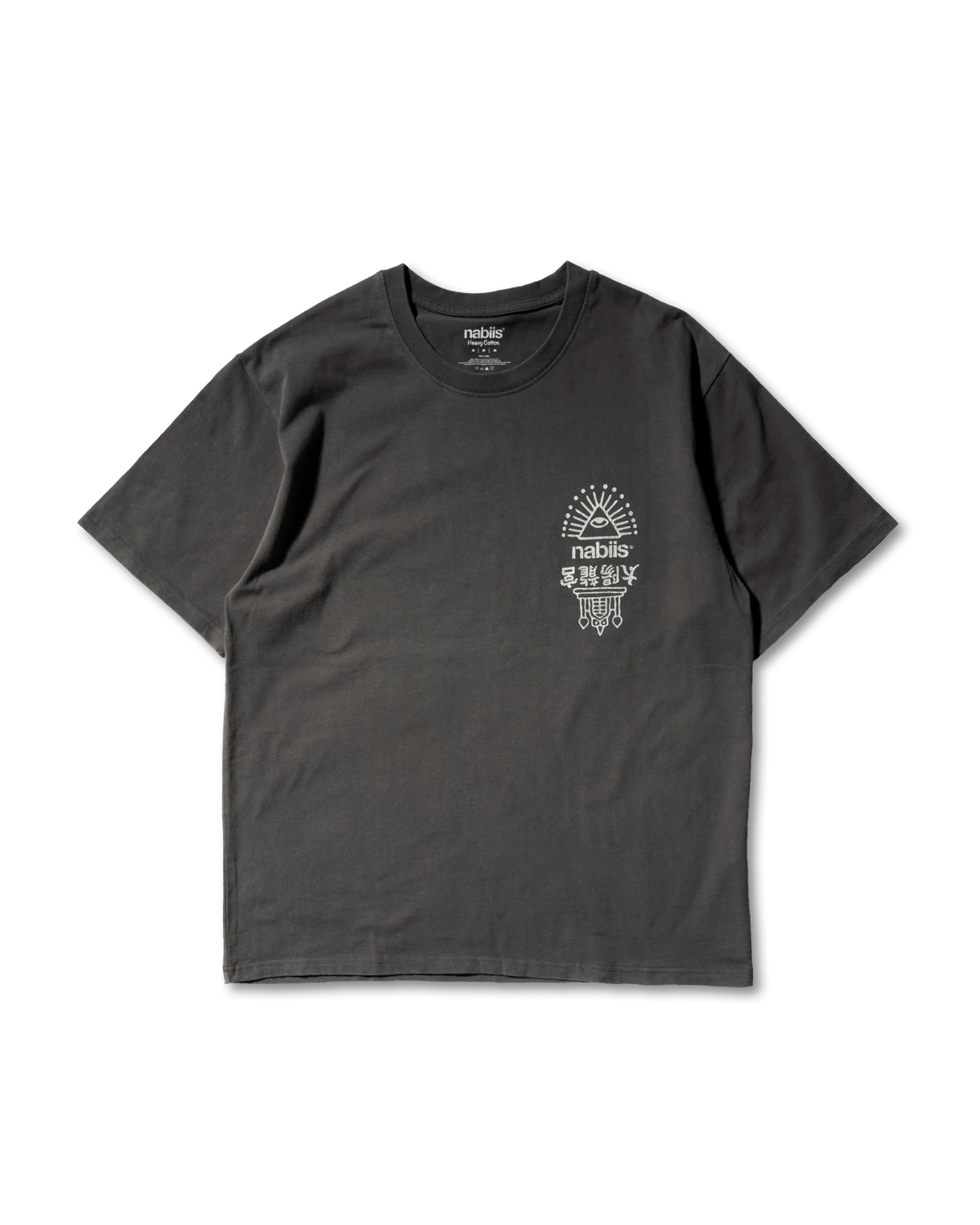 nabiis x MFDT - Acid Washed Tee / Charcoal