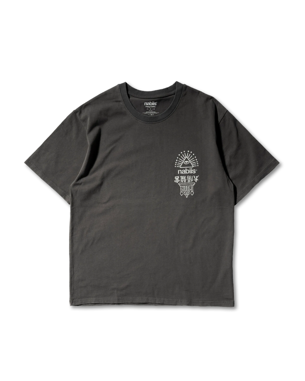 nabiis x MFDT - Acid Washed Tee / Charcoal