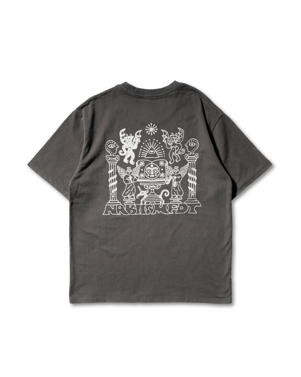 nabiis x MFDT - Acid Washed Tee / Charcoal