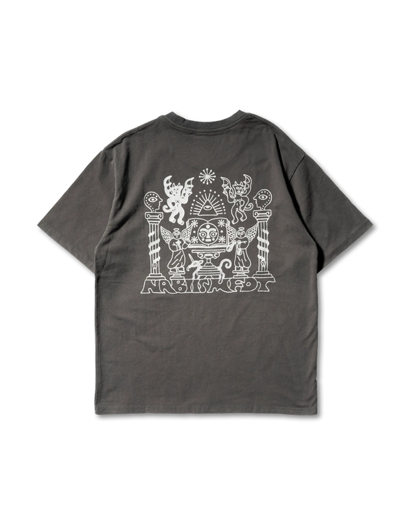 nabiis x MFDT - Acid Washed Tee / Charcoal