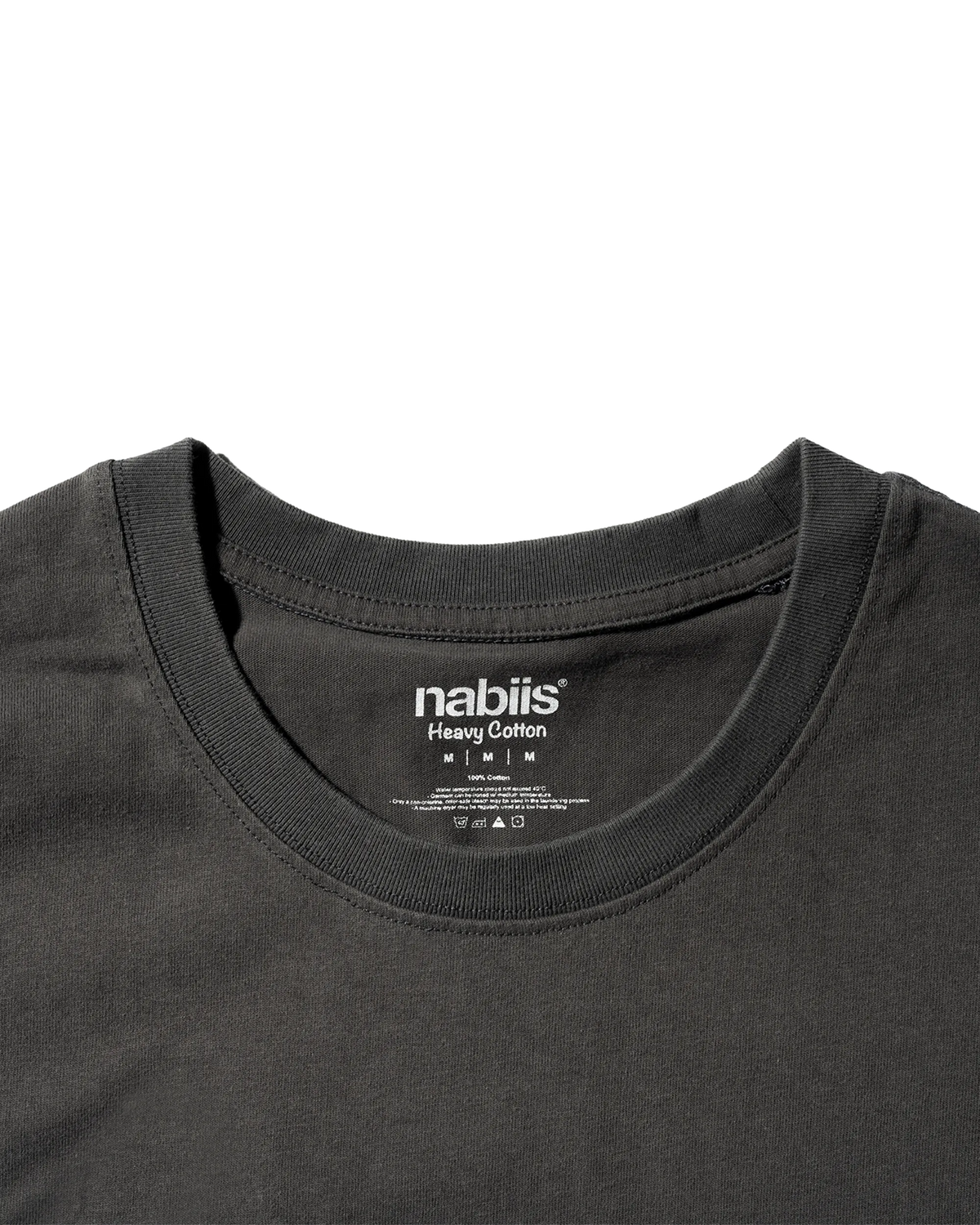 nabiis x MFDT - Acid Washed Tee / Charcoal