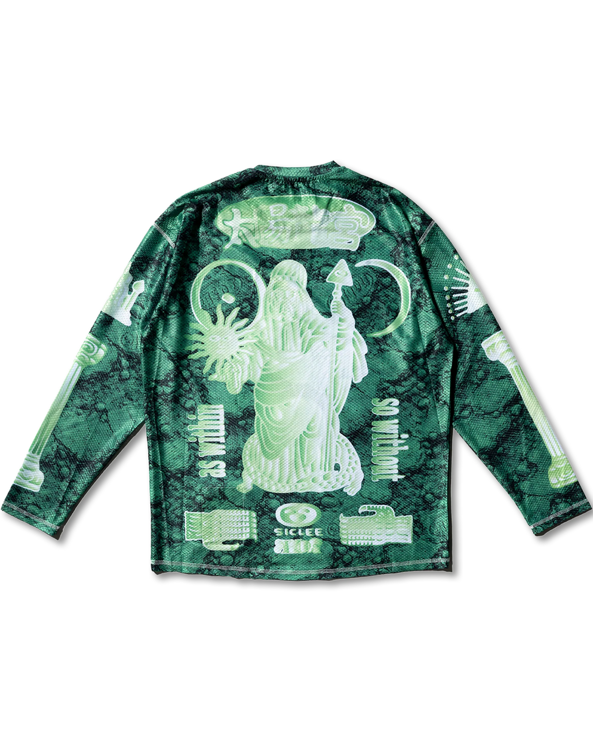 nabiis × MFDT - MTB Mesh LS Tee / Jade Green