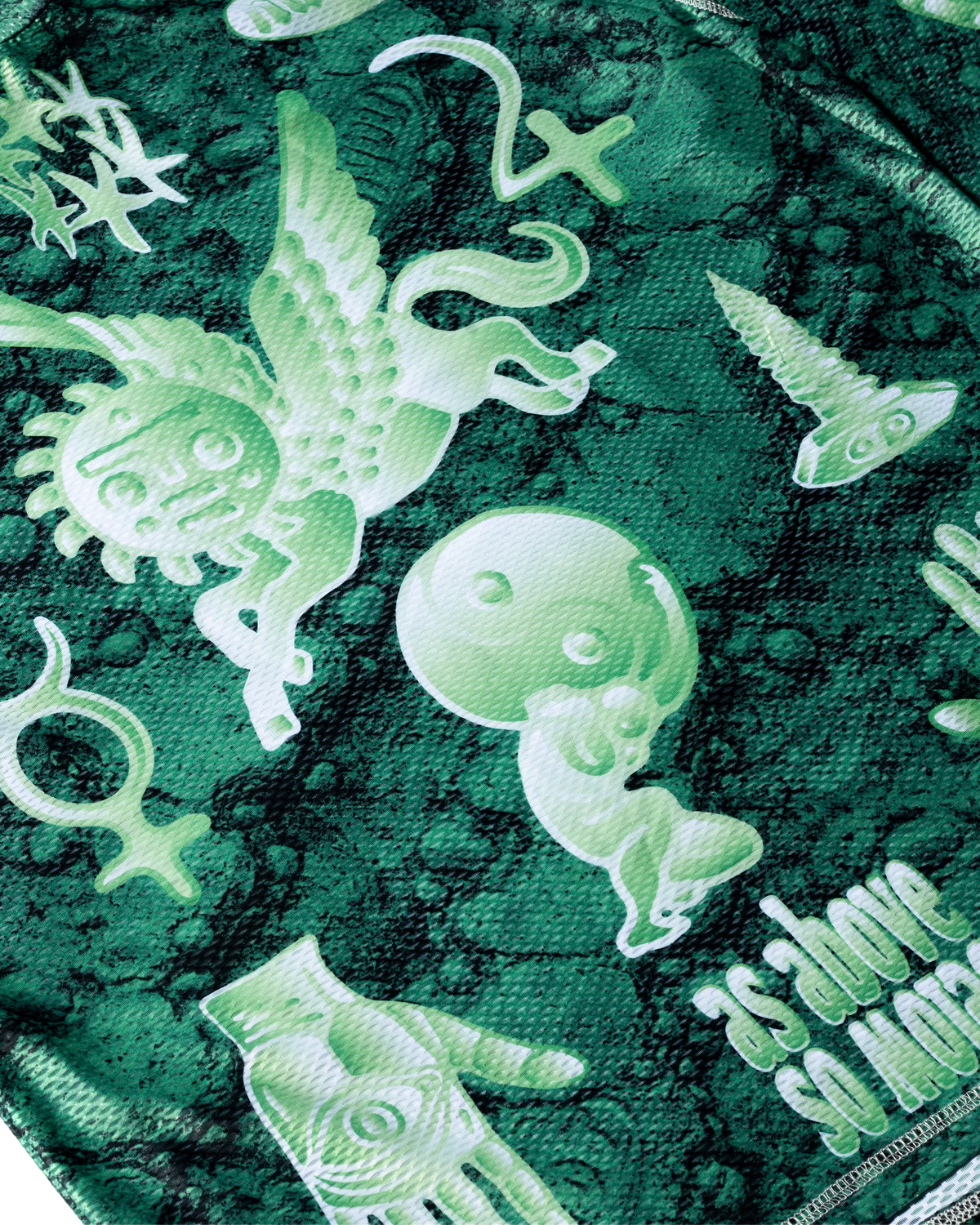 nabiis × MFDT - MTB Mesh LS Tee / Jade Green