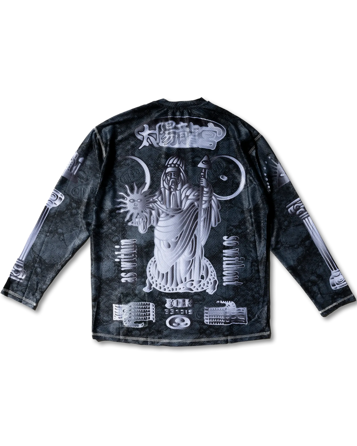 nabiis × MFDT - MTB Mesh LS Tee / Charcoal