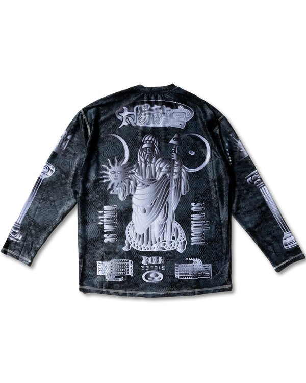 nabiis × MFDT - MTB Mesh LS Tee / Charcoal