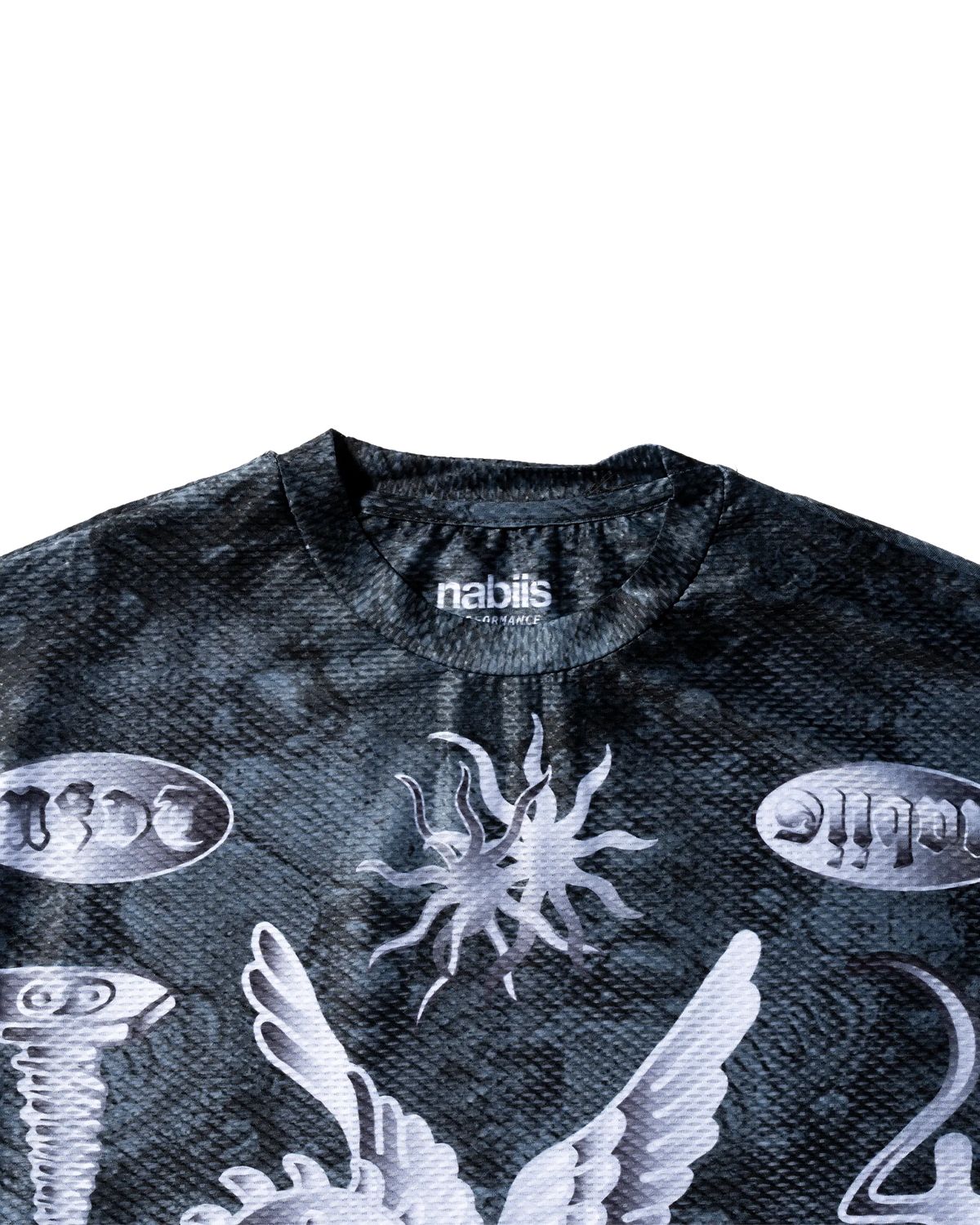 nabiis × MFDT - MTB Mesh LS Tee / Charcoal