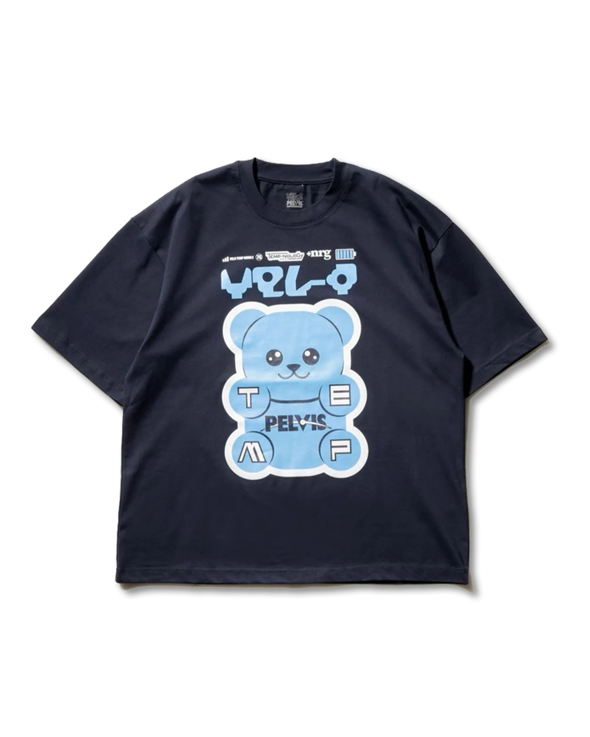 PELVIS x VELO TEMP｜GUMMY NRG TEE - NAVY