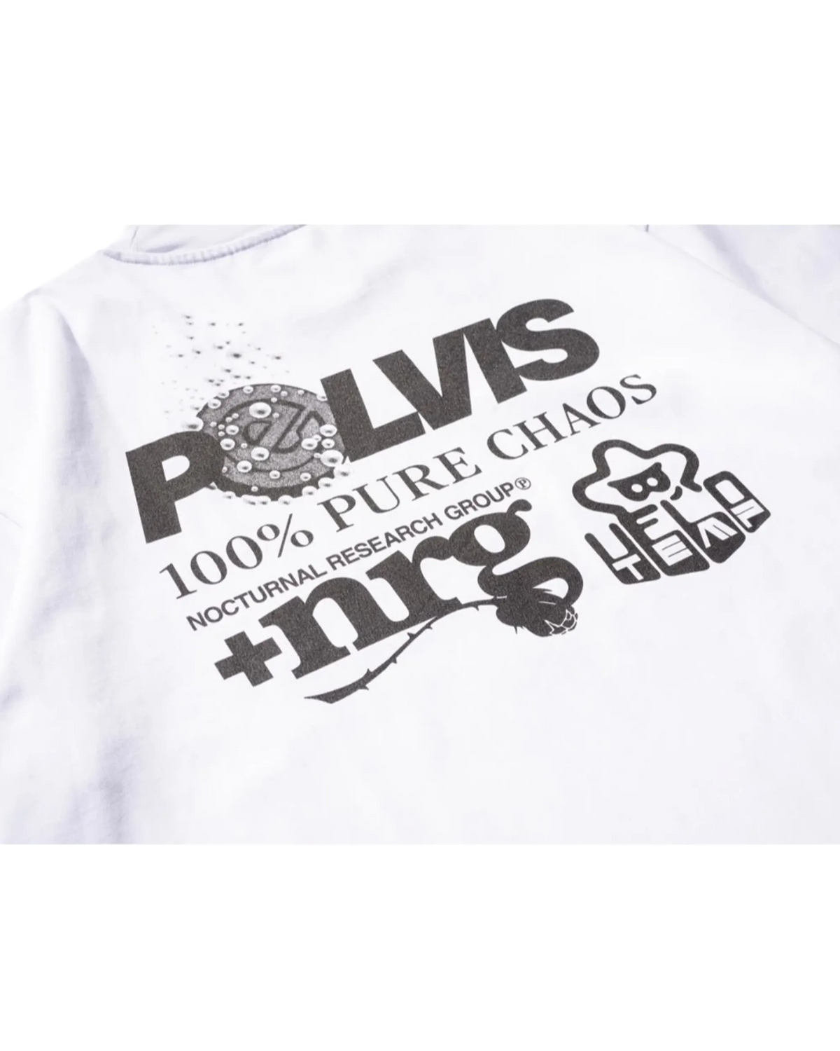 PELVIS x VELO TEMP｜STAR POWER UP TEE - WHITE