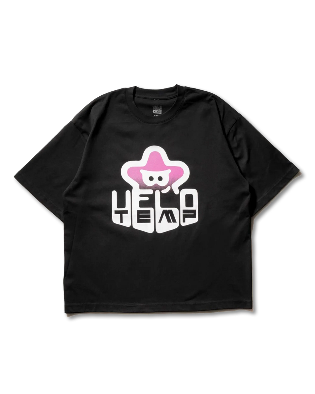 PELVIS x VELO TEMP｜STAR POWER UP TEE - BLACK