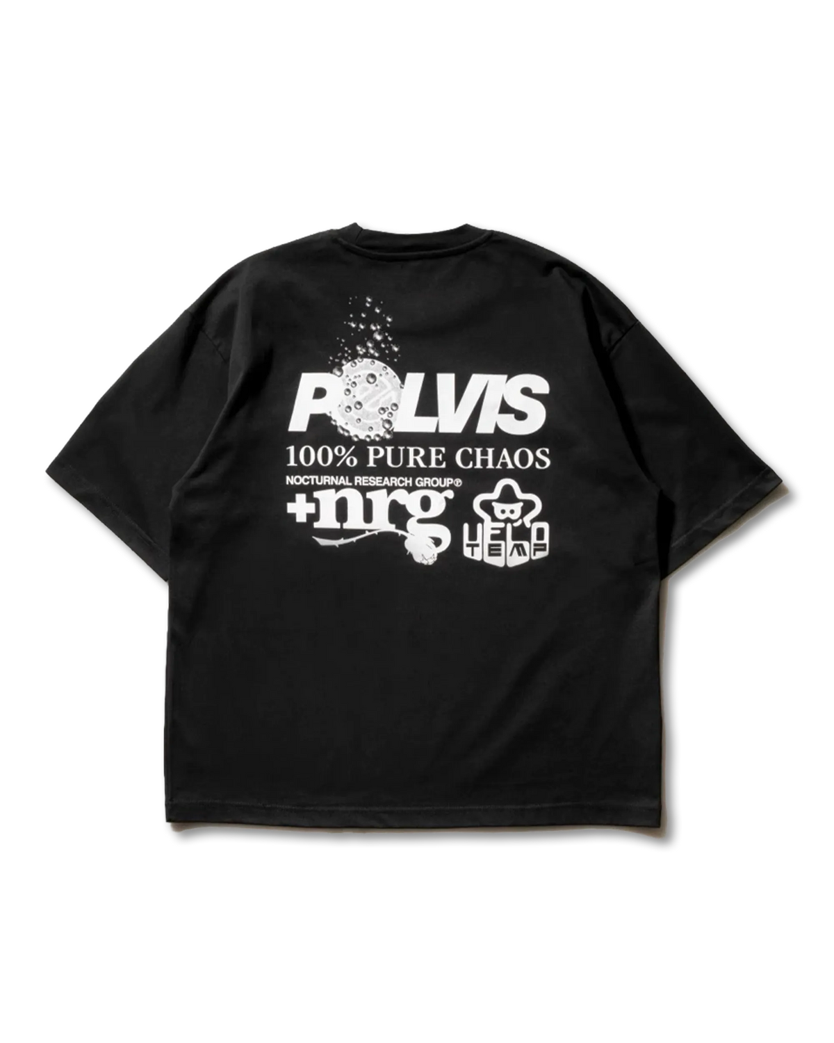 PELVIS x VELO TEMP｜STAR POWER UP TEE - BLACK