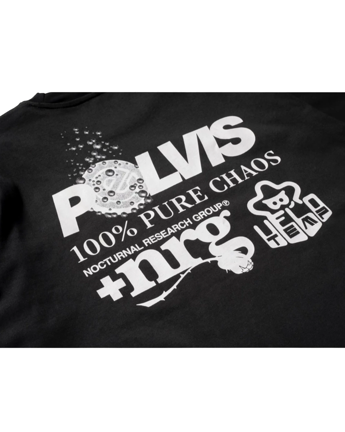 PELVIS x VELO TEMP｜STAR POWER UP TEE - BLACK
