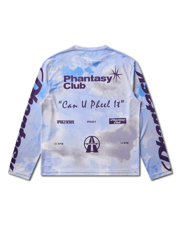 Phantasy Halcyon Longsleeve Mesh Top Sky